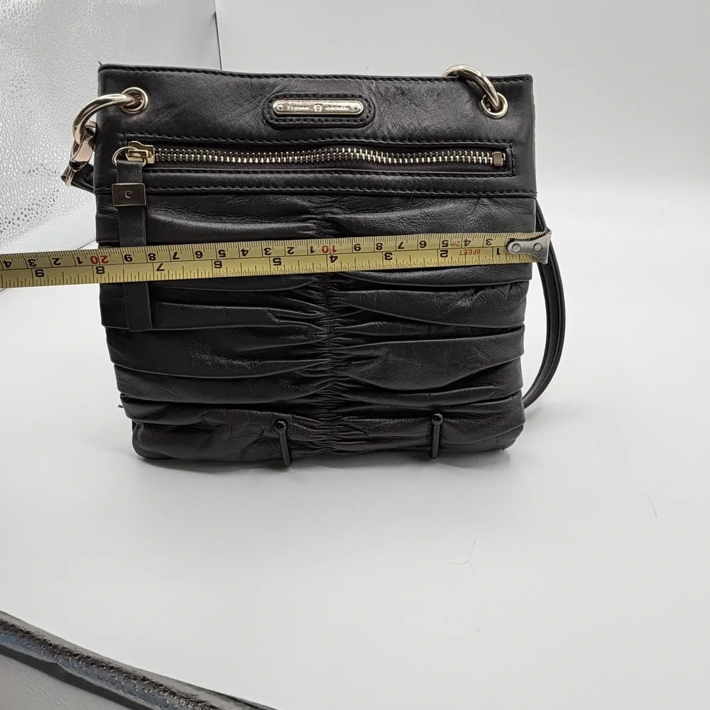 Etienne Aigner Small Brown Leather Crossbody Bag Y2K Minimalist Earthy Tones